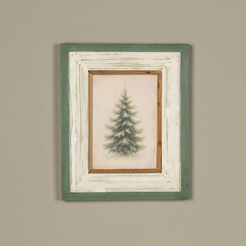 Silent Night Tree Framed sign