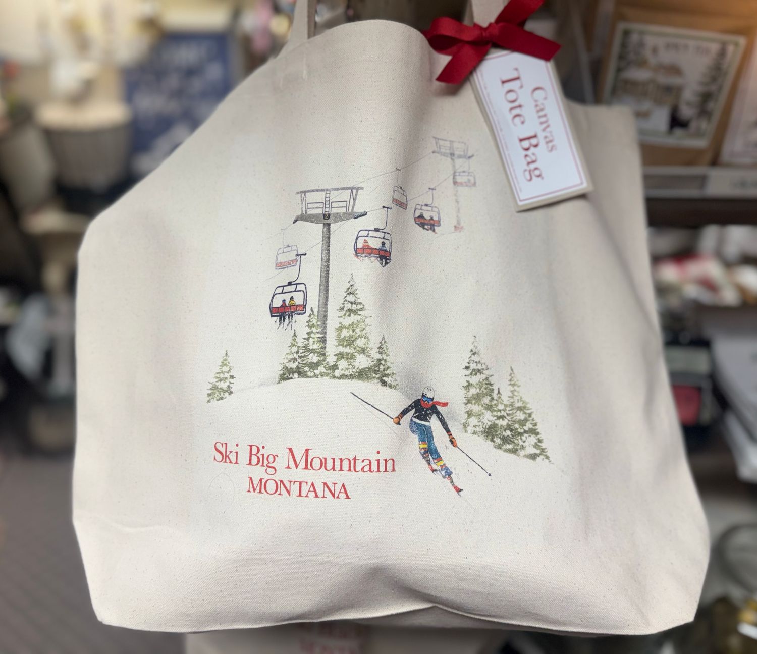Ski Big Mountain Montana Tote
