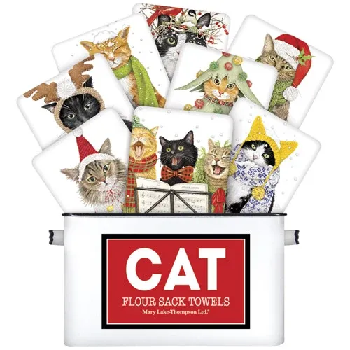 Cat Holiday Towel