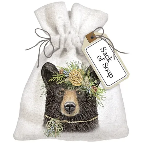 Pine Bear Sack of Soap
