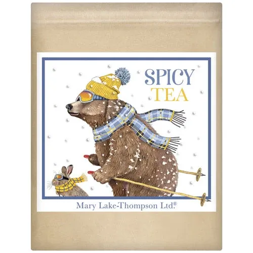 Ski Bear and Rabbit Wrapped Spicy Tea