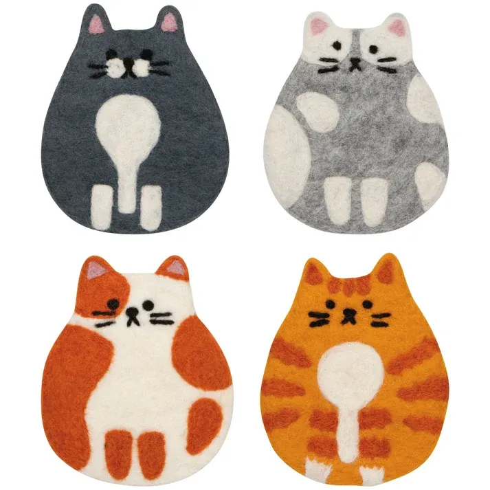 Felt Cat Coaster