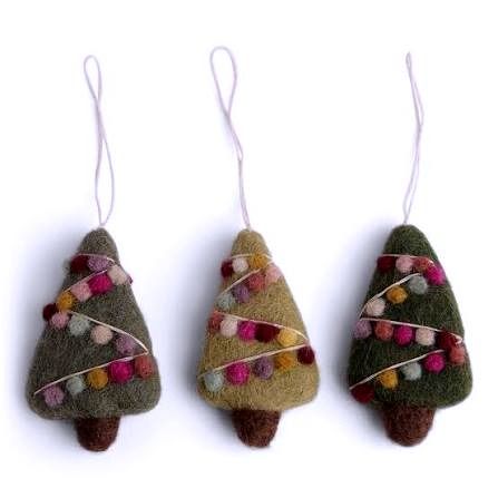 Mini Christmas Tree - Felt Handmade Ornament