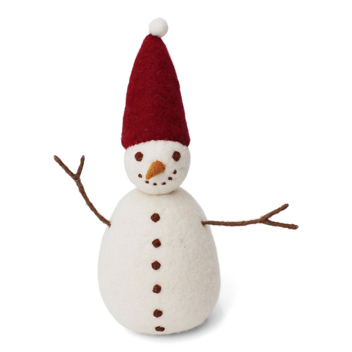 Big Snowman Felt Figurine