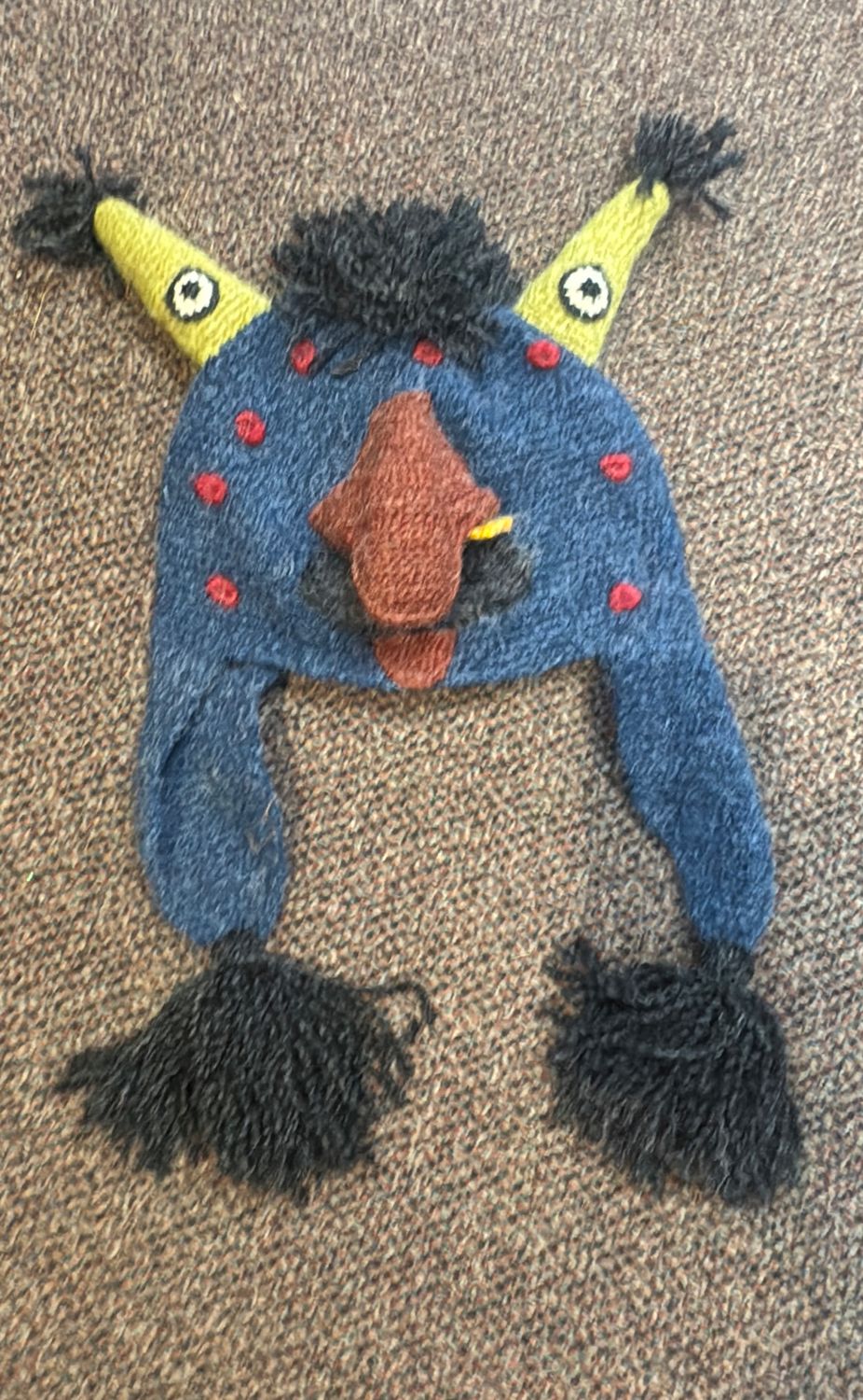Hand Crochet Ugly Monster Hat