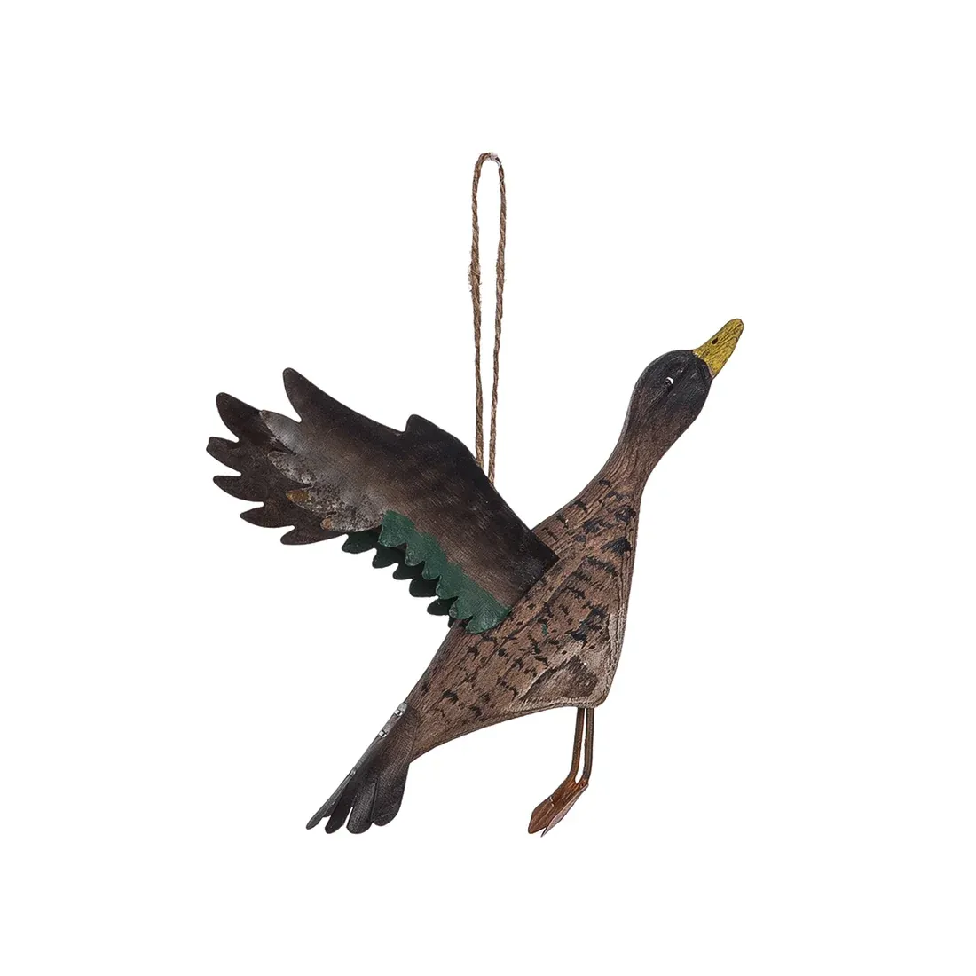 Flying Duck - Wood Ornament