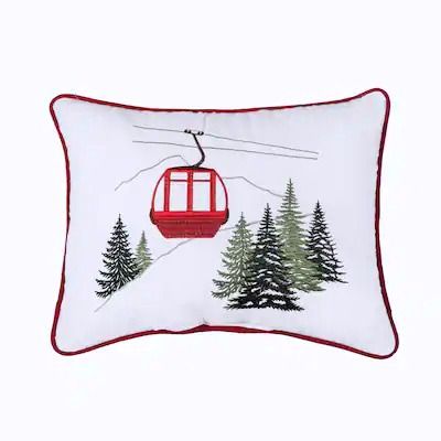 Ski Gondola Pillow - Small Square