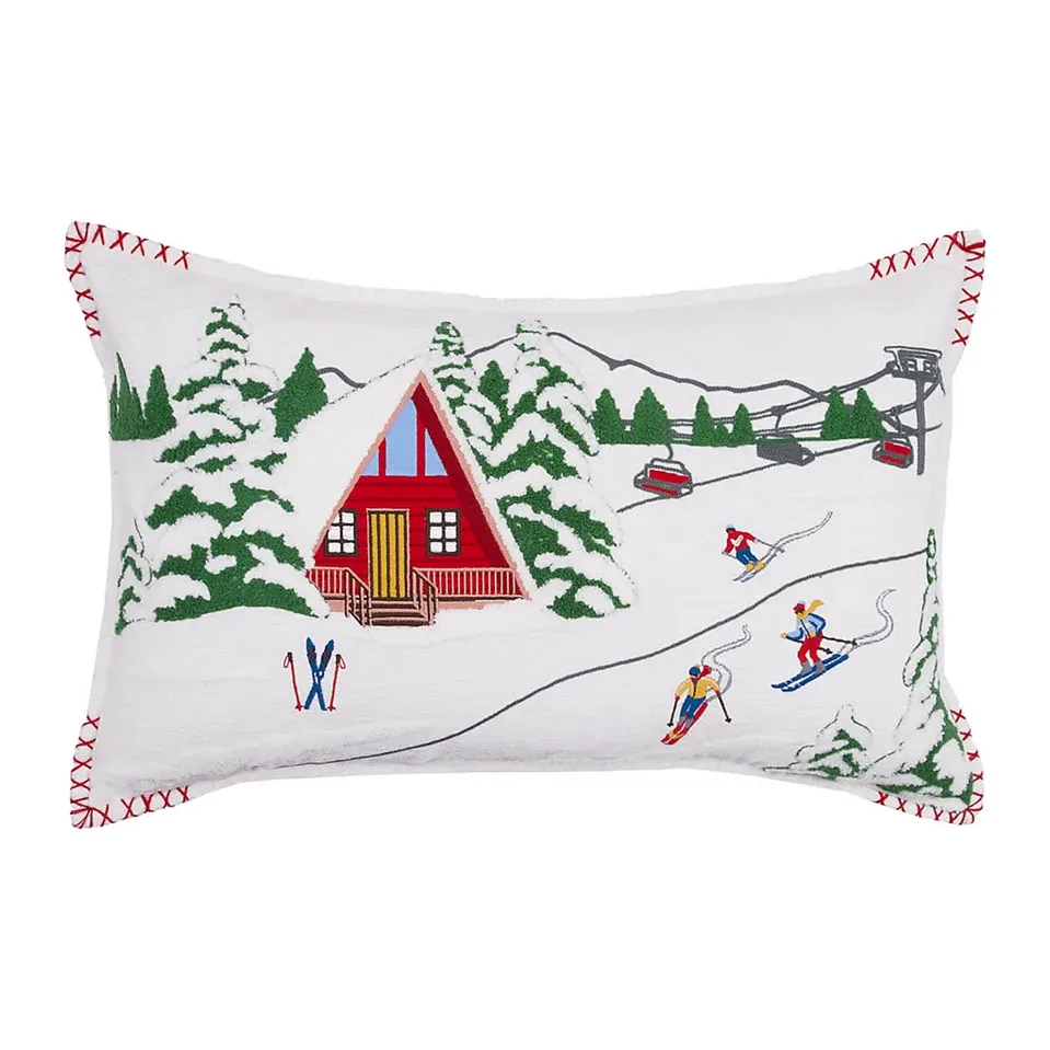 Alpine Ski Lodge Pillow