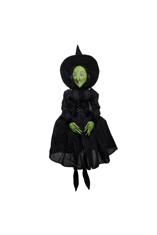 Folk Art Witch Doll with Green Face