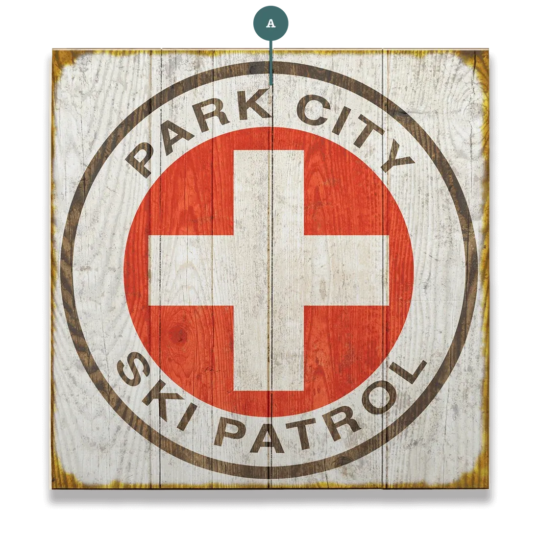 Vintage Ski Patrol- Wood Sign