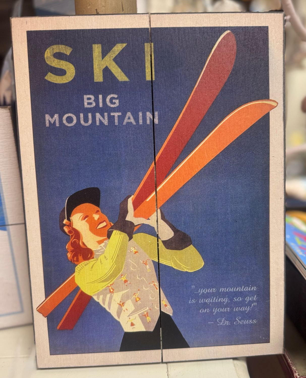 Ski  -Vintage Small Sign