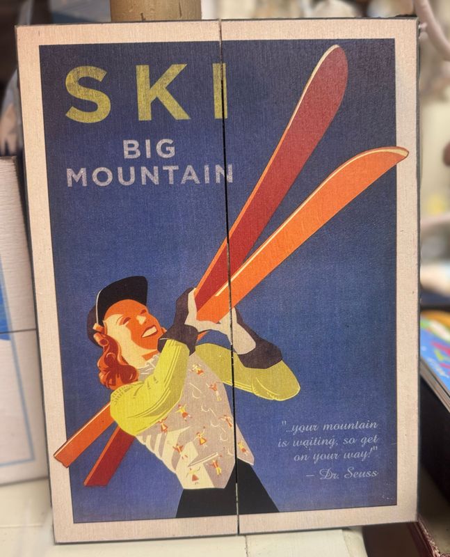 Ski  -Vintage Small Sign