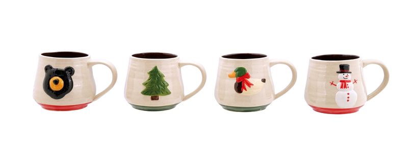 Hand-Painted - Rustic Stoneware Mug