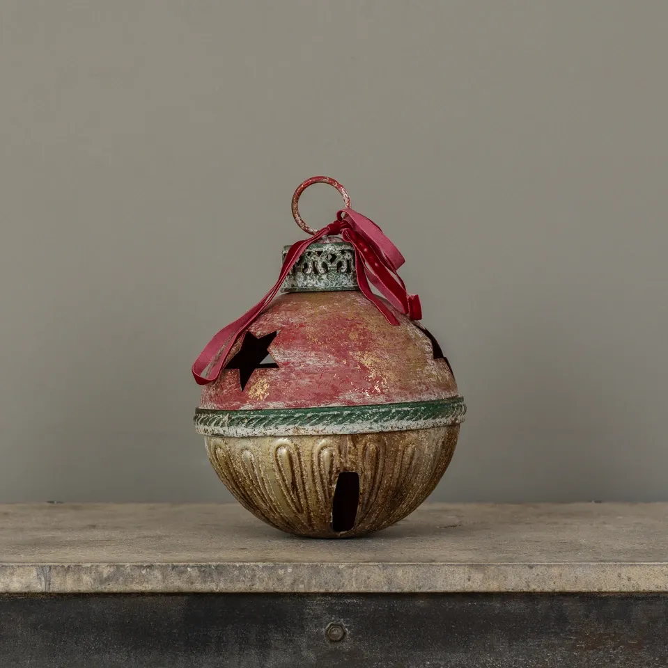 Red, Green and Gold Sleight Bell 11.25"