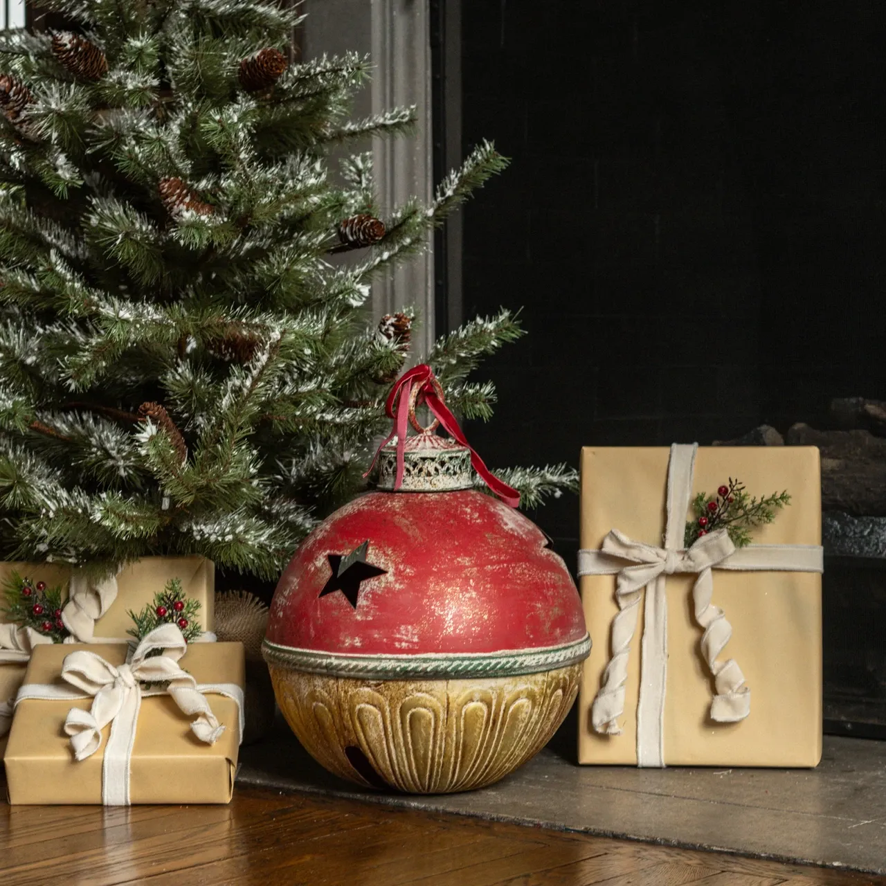 Red, Green and Gold Sleigh Bell 16.75