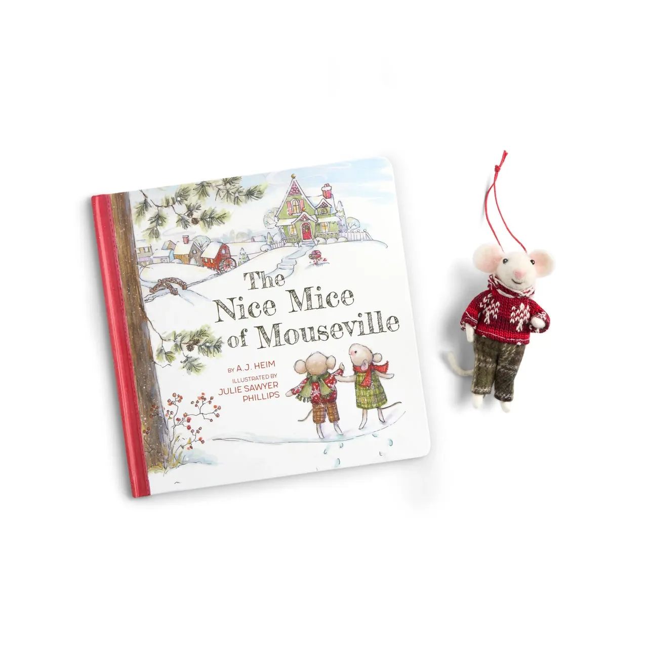 Mouseville Sotry Book abd Christmas Ornament