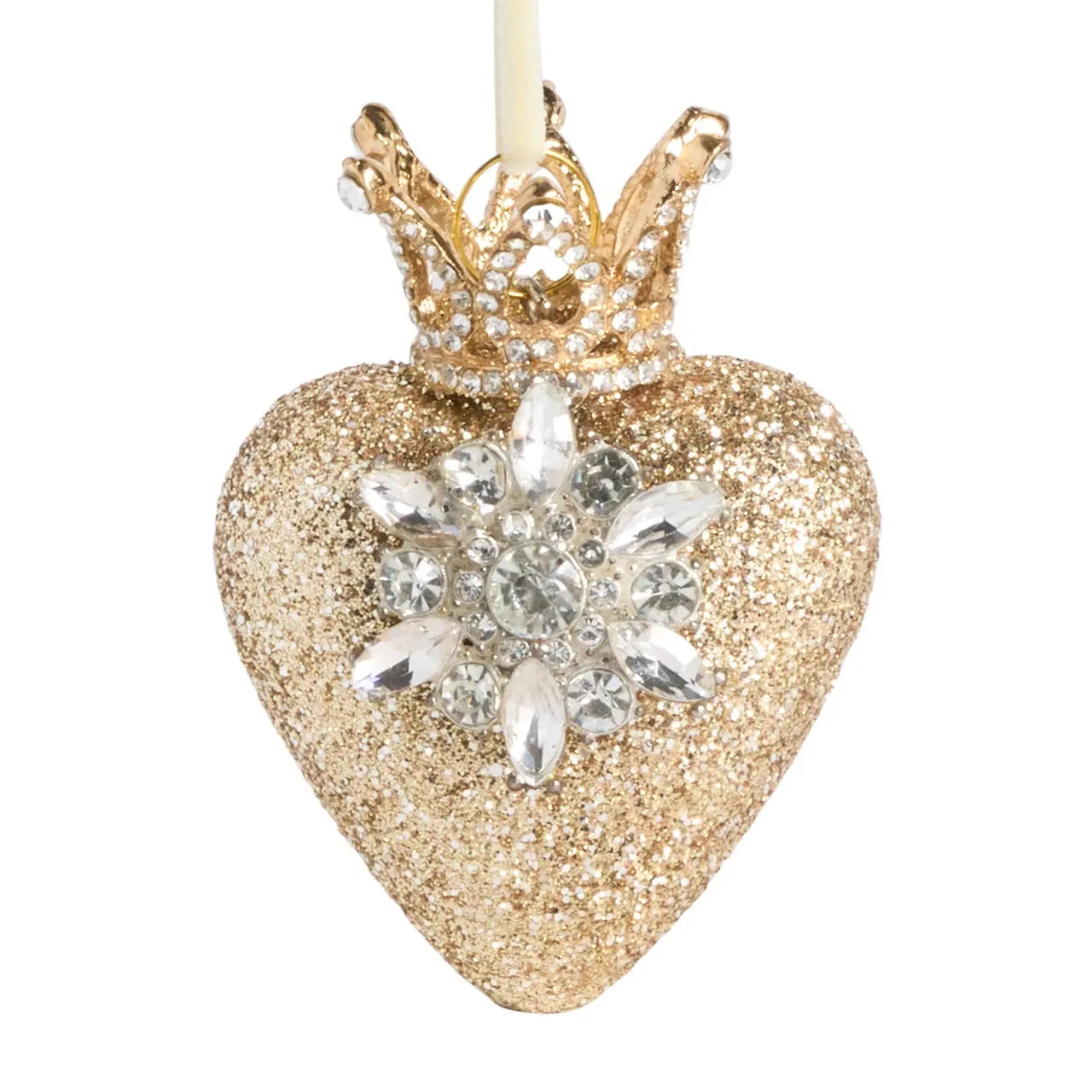 Glittered Heart Ornament