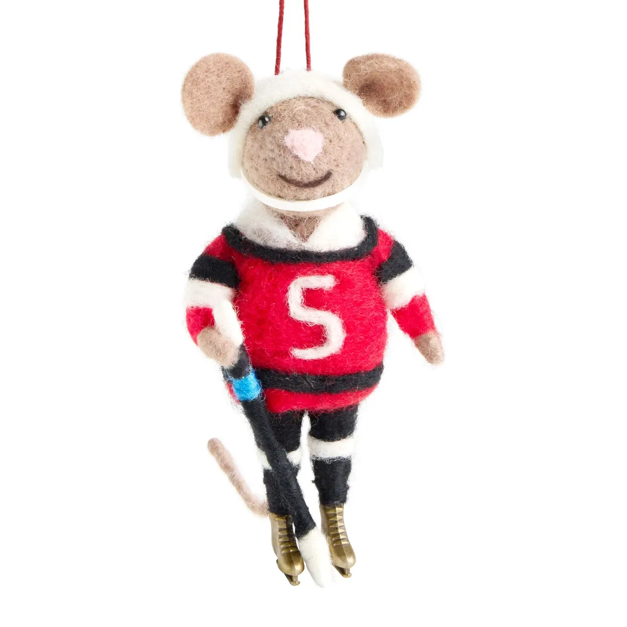 Hockey Player Mouse Ornament