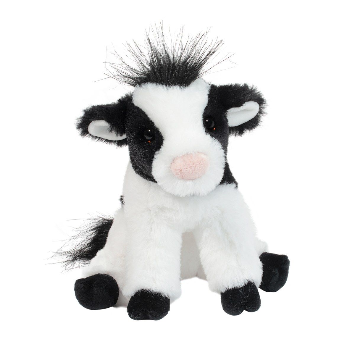 Super Soft Mini Black and White Cow