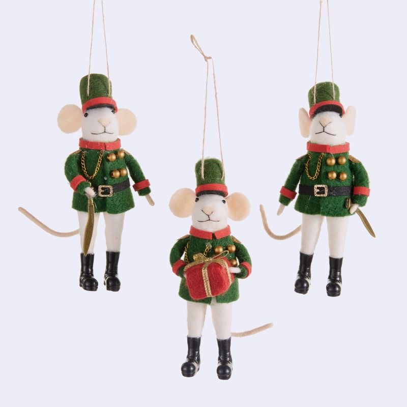 Nutcracker - Detailed Felt Mouse Ornament