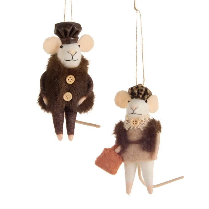 Neret Coat Mouse Ornament