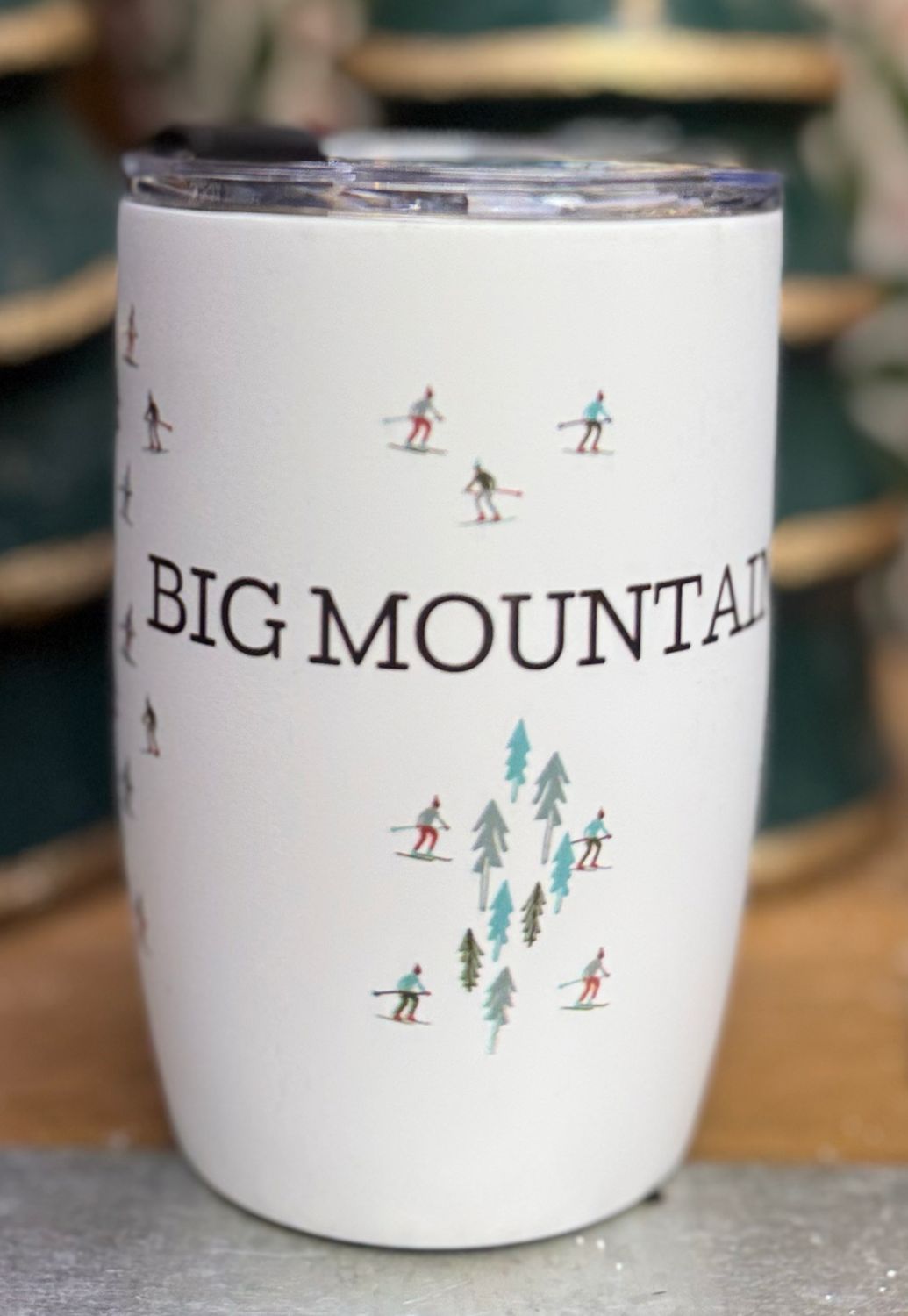 Ski Big Mountain Wine Tumbler