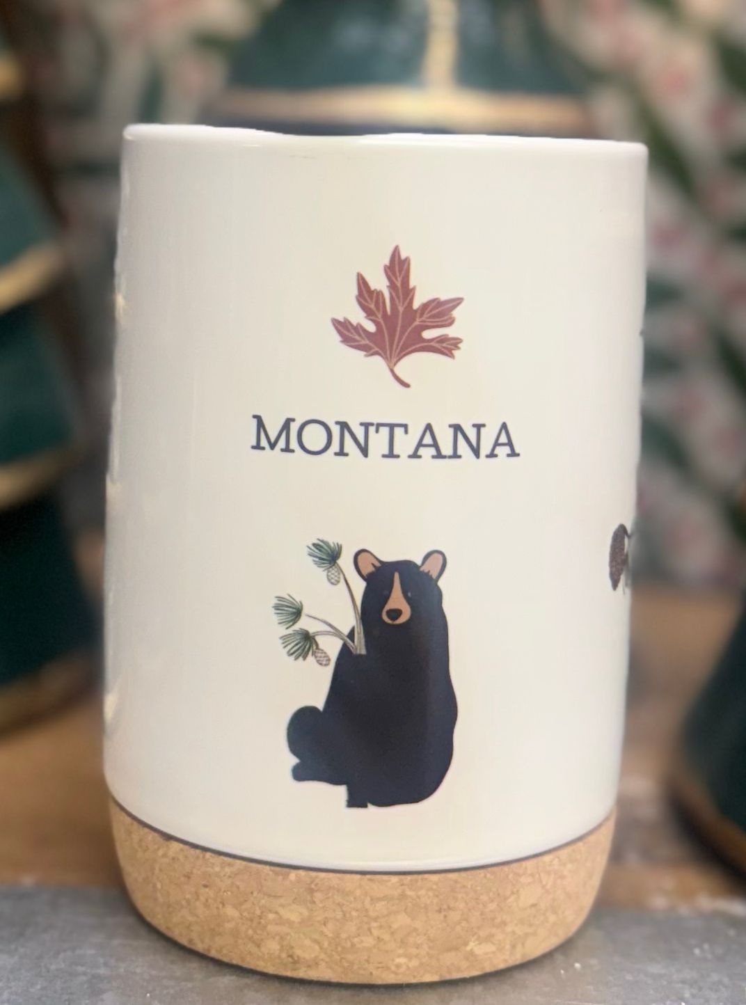 Cork Bottom Montana Black Bear Tumbler