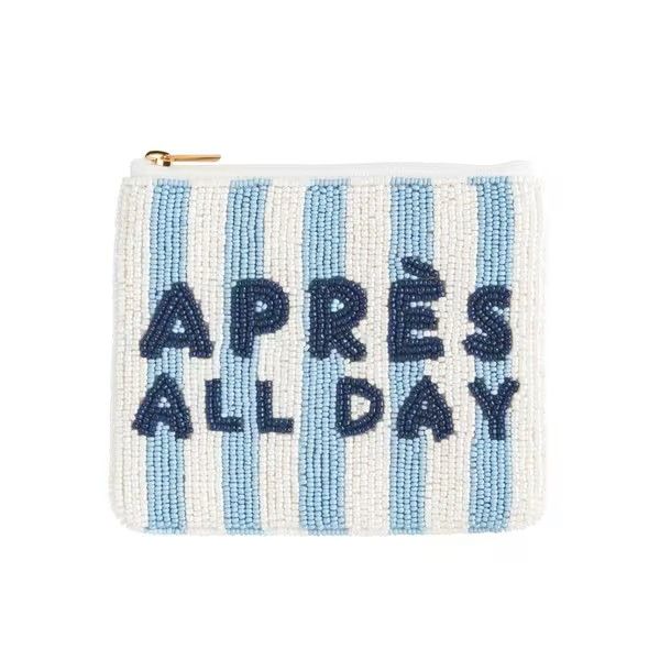 Apres All Day Beaded Blue Coin Purse