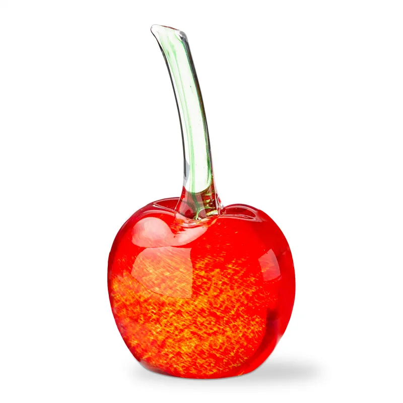 Glass Decorative Cherry Object