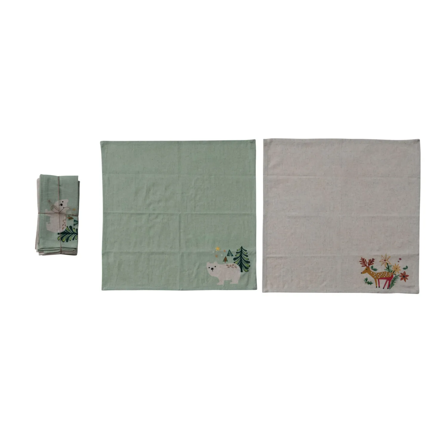 Bear and Deer Printed Napkins
