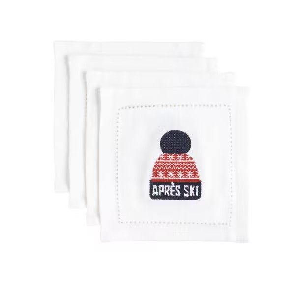Apres Ski Hat Cocktail Napkin