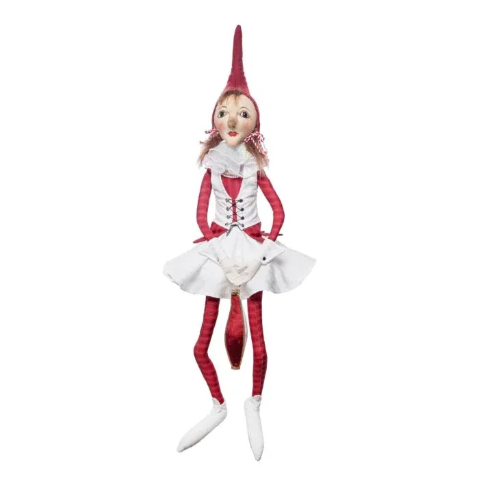 Miss Fig Elf Christmas Sitting Decor