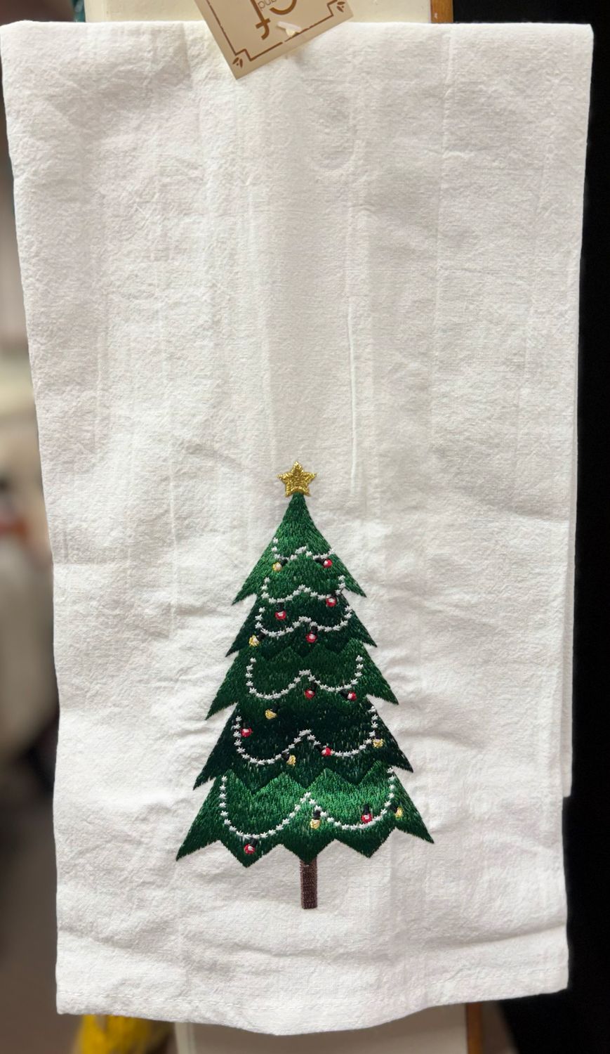 Decorated Christmas Tree Kitchen Towel