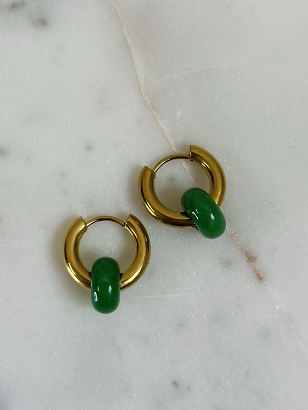 Oorbellen Emerald Green