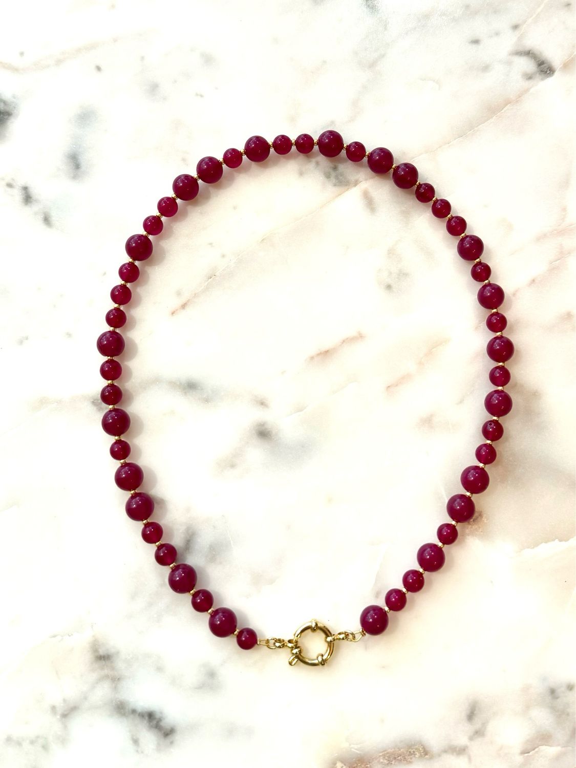 Ketting Bubbles Burgundy