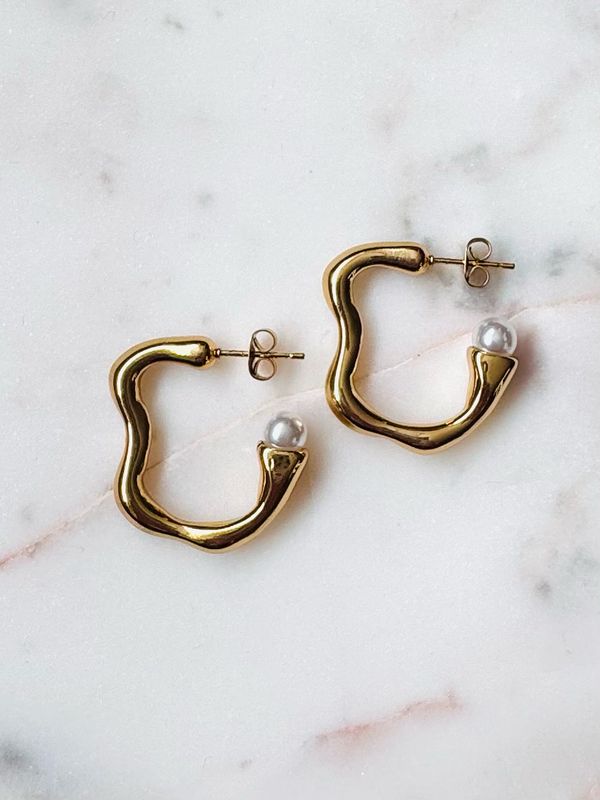 Earrings Groovy Pearls