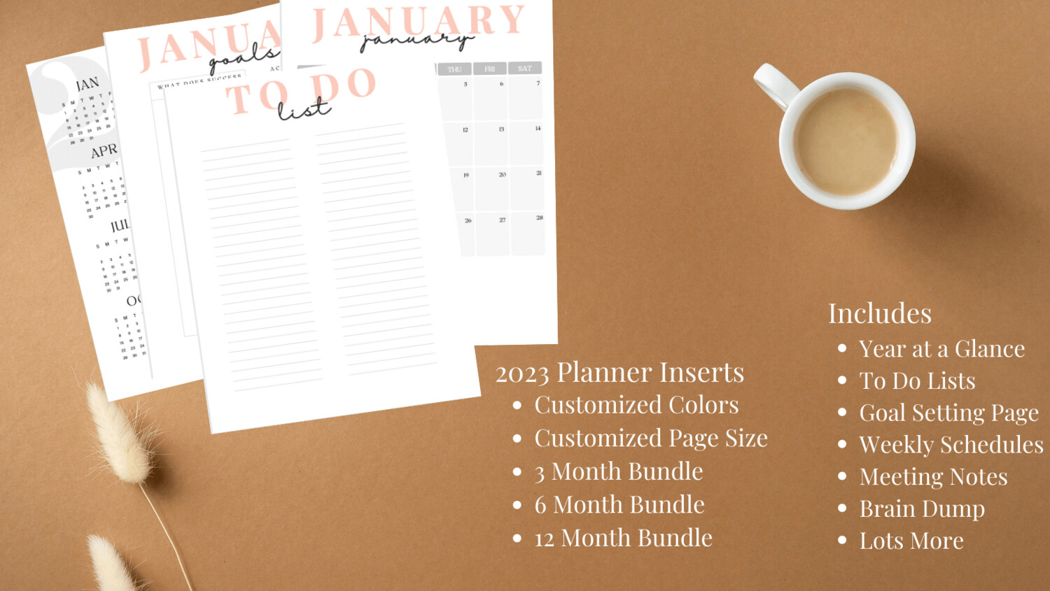 2023 Planner Inserts