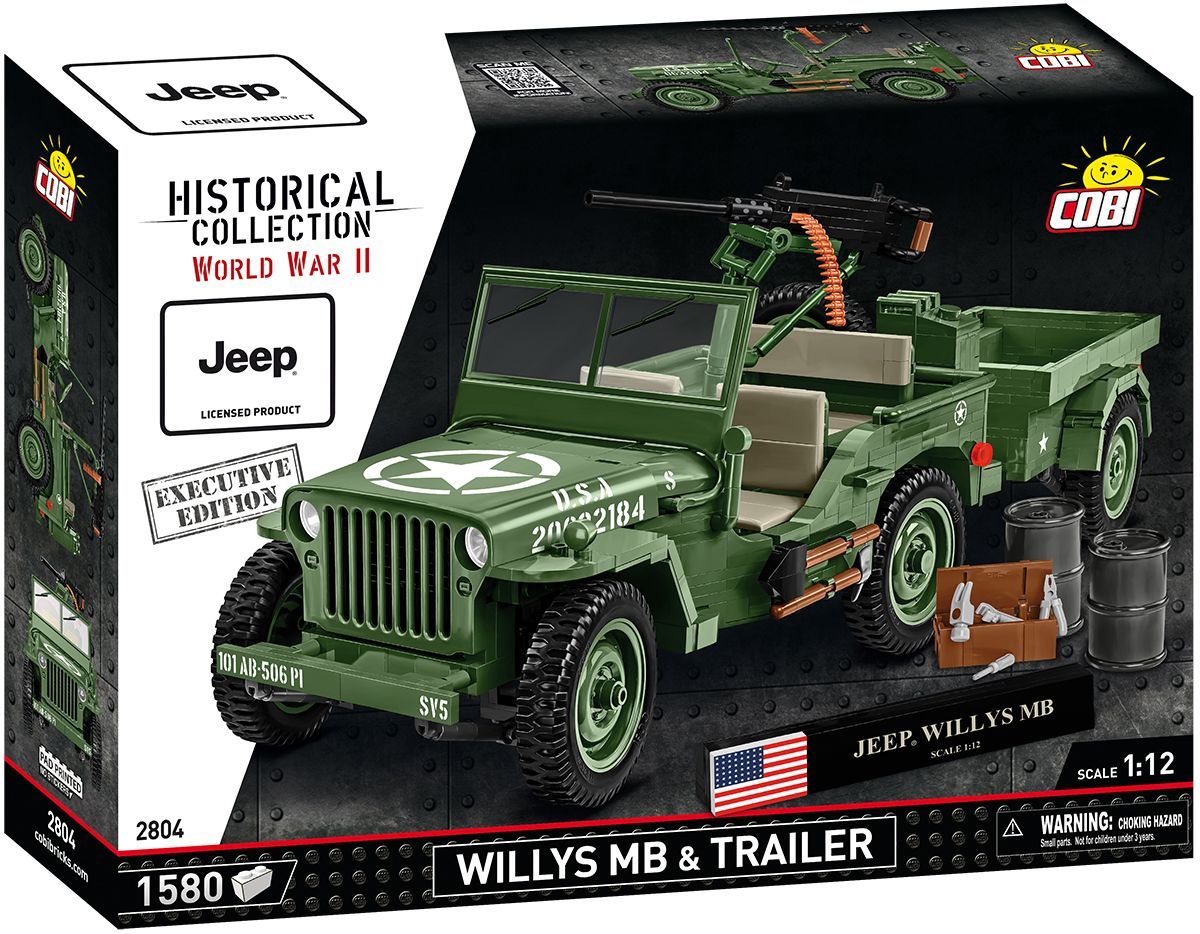 WILLYS MB + TRAILER Executive Edition; scale 1:12