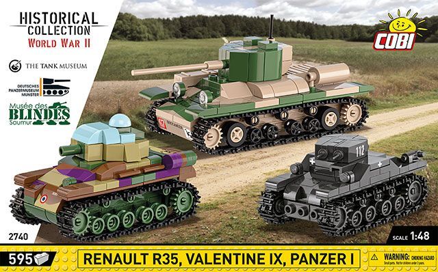 Panzer I,Valentine IX,Renault R35 - Executive Museum