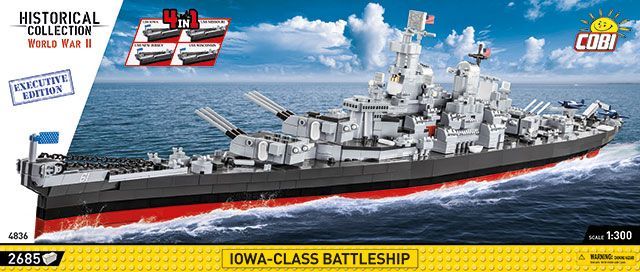 Iowa-class battleship 4in1 scala 1:300 Executive Edition