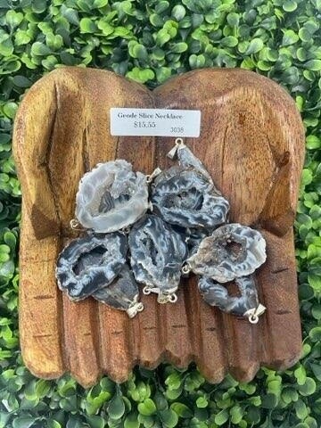 Geode Slice Necklace