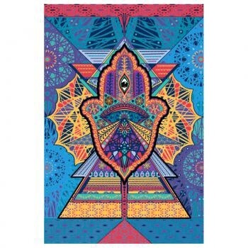 Geometric Hamsa Tapestry 60 x 90