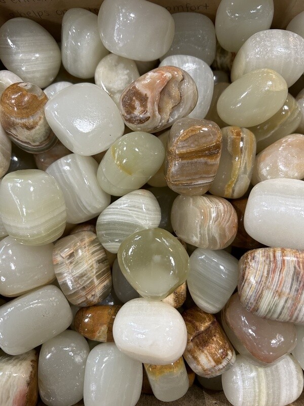 Green Calcite Tumble