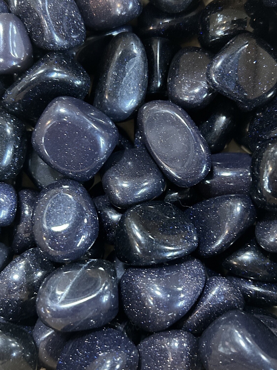 Blue Goldstone Tumble