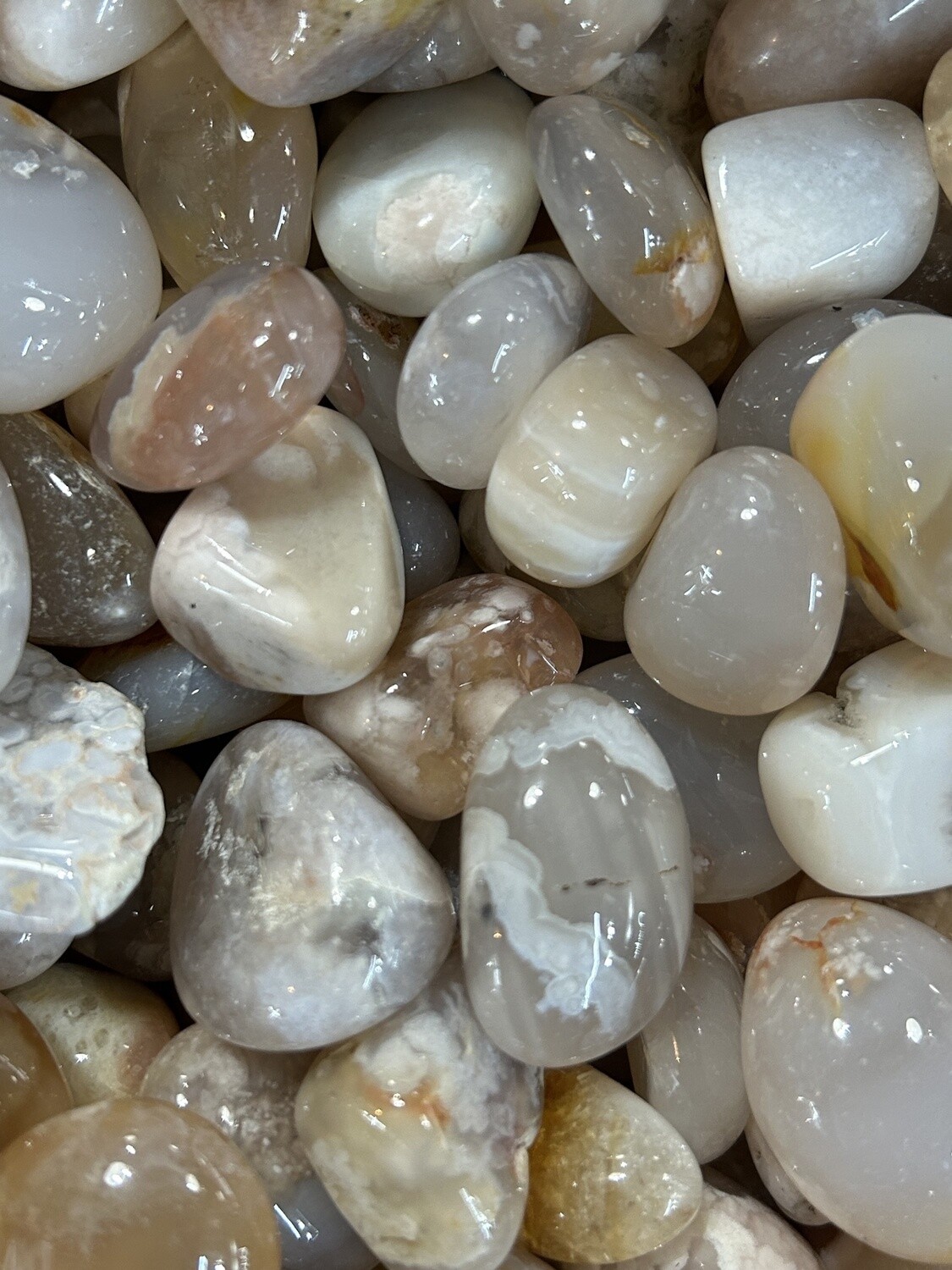 Flower Agate Tumble