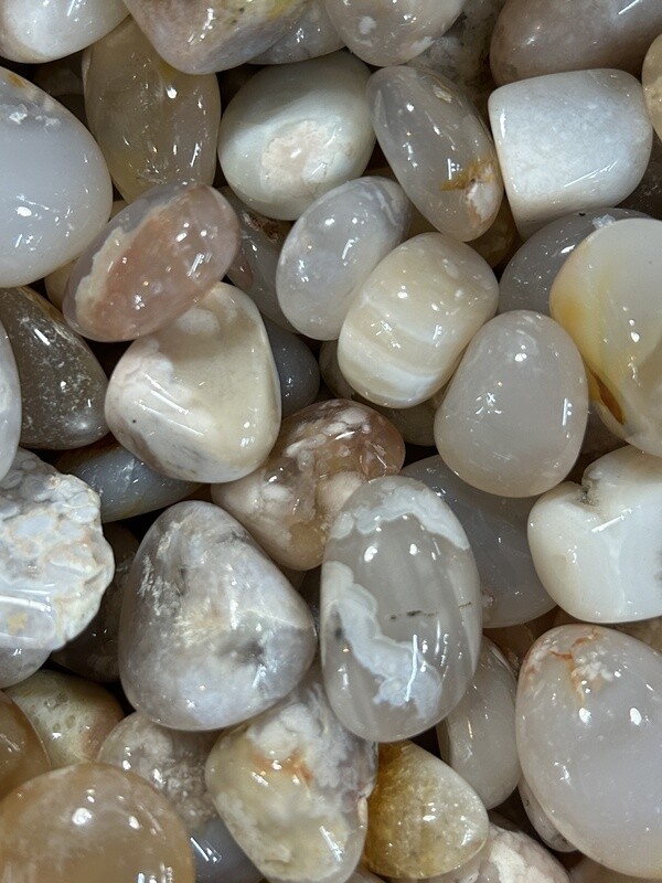 Flower Agate Tumble