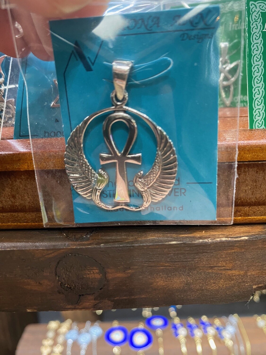 Ankh Wings SS Necklace