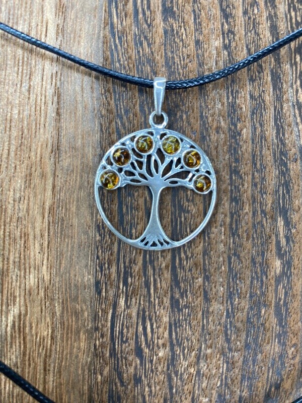 Amber Tree Necklace