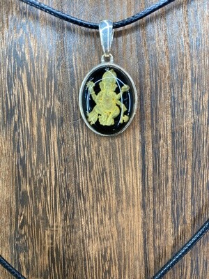 Amber Ganesh Necklace