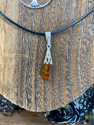 Amber Drop Necklace